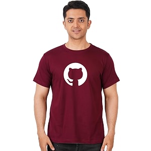 DUDEME GitHub Graphic T-Shirt 100 Cotton T-Shirts