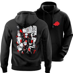 DUDEME Naruto Akatsuki Unisex Anime Hoodie for