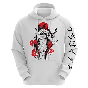 DUDEME Naruto Itachi Uchiha Unisex Anime Hoodie