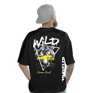 DUDEME National Geographic Oversized T-Shirts Round