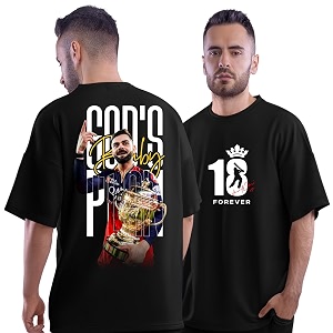 DUDEME Oversized Virat T Shirt Black
