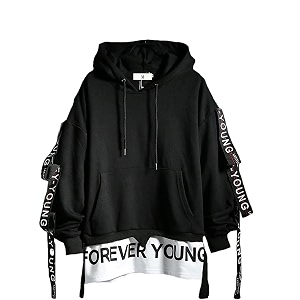DUDHUH Mens Hoodie Fashion Pullover Letter Print