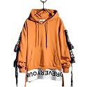 DUDHUH Mens Hoodie Fashion Pullover Letter Print
