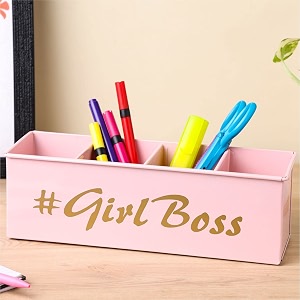 dudki 4 compartment desk organizer pen holder for study table office desk