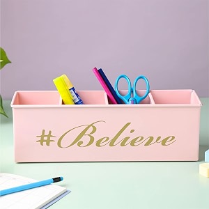 dudki 4 compartment desk organizer pen holder for study table office desk