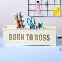dudki 4 Compartment Desk Organizer Pen Holder for Study Table, Office Desk