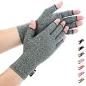 Duerer Arthritis Gloves Women Men, Carpal Tunnel, Rheumatiod, Tendonitis, Fingerless Hand Thumb Compression Gloves