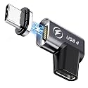 USB Type C Magnetic Adapter, (1 Pack) Magnetic USB C Adapter 24 Pin with PD 140w USB4 20Gbps Data Transfer 8K 60Hz for MacBook Pro/Air, Steam Deck, Quest 2, RoG Ally and More Type C Devices
