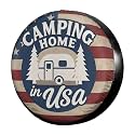 Dujiea Camping Home Spare Tire Cover, Universal Wheel Tire Cover Waterproof Dust-Proof Tire Protectors for Trailer Rv SUV Truck Camper and Many Vehicle 14 15 16 17 Inch