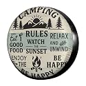 Dujiea Camping Rule Spare Tire Cover, Universal Wheel Tire Cover Waterproof Dust-Proof Tire Protectors for Trailer Rv SUV Truck Camper and Many Vehicle 14 15 16 17 Inch