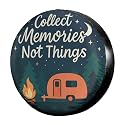 Dujiea Collect Memories Spare Tire Cover, Universal Wheel Tire Cover Waterproof Dust-Proof Tire Protectors for Trailer Rv SUV Truck Camper and Many Vehicle 14 15 16 17 Inch