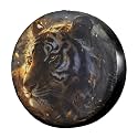 Dujiea Fantasy Tiger Spare Tire Cover, Universal Wheel Tire Cover Waterproof Dust-Proof Tire Protectors for Trailer Rv SUV Truck Camper and Many Vehicle 14 15 16 17 Inch