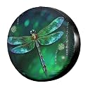 Dujiea Wings of Dragonflies Spare Tire Cover, Universal Wheel Tire Cover Dust-Proof Tire Protectors for Trailer Rv Van SUV Truck Camper and Many Vehicle 14 15 16 17 Inch