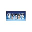 Dukal TEC 4019 Tech-Med Clear Plastic Sundry Jars, Plastic Lids, 6-1/2"H x 4-1/4" Dia (Pack of 5)