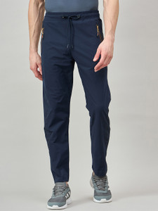 DUKE Solid Men Blue Track Pants