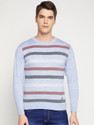 DUKE Striped Round Neck Casual Men Multicolor