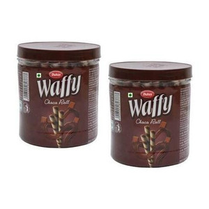 dukes waffy choco rolls 250 gram x 2 wafer rolls 2 x 250 g