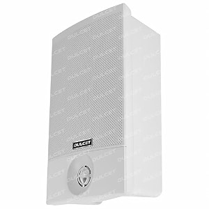 dulcet dc-ws20x 20w 2-way white outdoor water amp dust resistant wired wall mount speaker with inbuilt tweeter amp dual input support for 8 ohm amp 100v line ideal for homes cafs retail amp commercial use