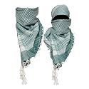Classic Multicolor Army Military Head Scarf, Shemagh Arabian Palestine Arafat Keffiyeh Ghutra Ghaza Rafah, Face and Neck Scarf for Men &amp; Women in Summer Winter Cotton Desert scarves (46x46 Inch)