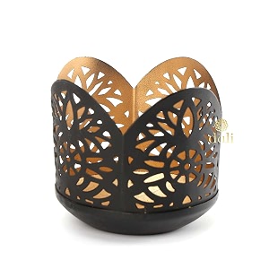 duli divine shadow fancy tea light holder in metal tea light for home dcor diwali decoration antique look tealight votive table top decor wall decor small_votive-fancyflower