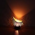DULI Divine Shadow Fancy Tea Light Holder in Metal Tea Light for Home Décor Diwali Decoration Antique Look Tealight Votive Table Top Decor Wall Decor (BoatVotiveSm-Black)