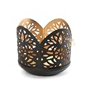 DULI Divine Shadow Fancy Tea Light Holder in Metal Tea Light for Home Décor Diwali Decoration Antique Look Tealight Votive Table Top Decor Wall Decor (Small_Votive-FancyFlower)