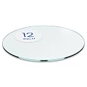 Dulles Glass 12 inch Round Glass Table Top - Tempered - 3/8" Thick Glass Surface, Safe Flat Polished, Multipurpose for Dining Table, Patio, Coffee and End Table