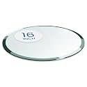 Dulles Glass 16 inch Round Glass Table Top - Tempered - 1/2" Thick Glass Surface, Safe Beveled Edge, Multipurpose for Dining Table, Patio, Coffee and End Table