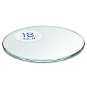 Dulles Glass 18 inch Round Glass Table Top - Tempered - 3/8" Thick Glass Surface, Safe Pencil Edge, Multipurpose for Dining Table, Patio, Coffee and End Table