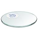 Dulles Glass 25 inch Round Glass Table Top - Tempered - 3/8" Thick Glass Surface, Safe Pencil Edge, Multipurpose for Dining Table, Patio, Coffee and End Table