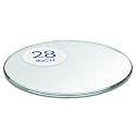 Dulles Glass 28 inch Round Glass Table Top - Tempered - 3/8" Thick Glass Surface, Safe Pencil Edge, Multipurpose for Dining Table, Patio, Coffee and End Table