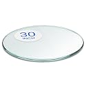 Dulles Glass 30 inch Round Glass Table Top - Tempered - 3/8" Thick Glass Surface, Safe Pencil Edge, Multipurpose for Dining Table, Patio, Coffee and End Table