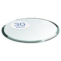 Dulles Glass 30 inch Round Glass Table Top - Tempered - 3/8" Thick Glass Surface, Safe Beveled Edge, Multipurpose for Dining Table, Patio, Coffee and End Table
