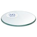 Dulles Glass 36 inch Round Glass Table Top - Tempered - 3/8" Thick Glass Surface, Safe Ogee Edge, Multipurpose for Dining Table, Patio, Coffee and End Table
