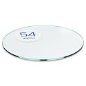 Dulles Glass 54 inch Round Glass Table Top - Tempered - 1/4" Thick Glass Surface, Safe Flat Polished, Multipurpose for Dining Table, Patio, Coffee and End Table