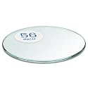Dulles Glass 56 inch Round Glass Table Top - Tempered - 3/8" Thick Glass Surface, Safe Pencil Edge, Multipurpose for Dining Table, Patio, Coffee and End Table