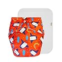 Adjustable Free Size Leak proof Washable Quick Dry Unisex Eco-Friendly Reusable Cloth Diaper (Fits All 3 Months to 3 Years, One Size, Red Color, Without Insert/Pad, One Cloth Diaper)
