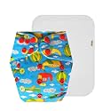Premium Cloth Diaper with Cotton Insert (Pack of 1) | Snug Fit | Breathable | Easy to Clean | Ideal for Toddlers | 3 Months – 3 Years | Unisex Baby