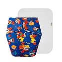 Premium Cloth Diaper with Cotton Insert (Pack of 1) | Soft &amp; Gentle | Breathable | Easy to Clean | Worry-Free Diapering | 3 Months – 3 Years | Unisex Baby