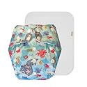 Premium Cloth Diaper with Cotton Insert (Pack of 1) | Hypoallergenic | Breathable | Easy to Clean | Designed by Moms | 3 Months – 3 Years | Unisex Baby