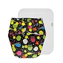 Premium Cloth Diaper with Cotton Insert (Pack of 1) | Snug Fit | Breathable | Easy to Clean | Ideal for Toddlers | 3 Months – 3 Years | Unisex Baby