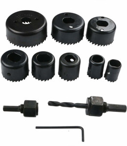dumdaar 11 pc wood hole saw cutting set kit 11 pc holesaw set for cutting smooth clean accurate holes glass cutter glass cutter