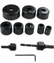DUMDAAR 11 pc wood hole saw cutting set kit 11 pc Holesaw set for cutting smooth clean accurate holes Glass Cutter Glass Cutter