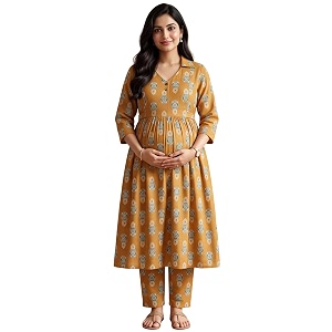 DUMMY SHAPE Maternity Dresses for Women Cotton