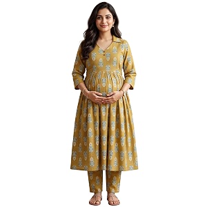 DUMMY SHAPE Maternity Dresses for Women Cotton