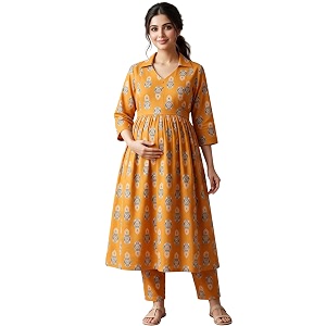 DUMMY SHAPE Maternity Dresses for Women Cotton
