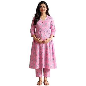 DUMMY SHAPE Maternity Dresses for Women Cotton