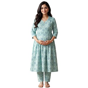 DUMMY SHAPE Maternity Dresses for Women Cotton