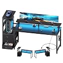 DUMOS 59 Reversible Gaming Computer Desk with