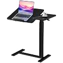 DUMOS Bedside Overbed Table with Wheels Rolling